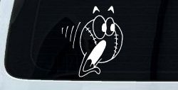 Screaming Baseball Ball Sports Car or Truck Window Decal Sticker