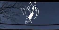 Screaming Baseball Ball Sports Car or Truck Window Decal Sticker