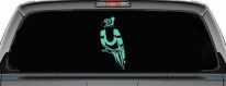 Parakeet Window Decal for Car or Truck Vinyl Sticker (Mint)