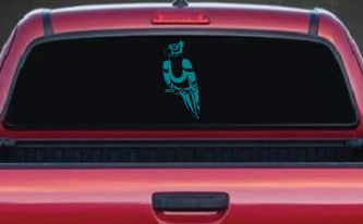 Parakeet Window Decal for Car or Truck Vinyl Sticker (Turquoise Blue)