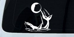 Dolphin Playing Ball Animals Car or Truck Window Decal Sticker
