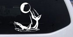 Dolphin Playing Ball Animals Car or Truck Window Decal Sticker