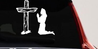 Nurse Cross Christian Decal for Cars Trucks Vinyl Window Sticker