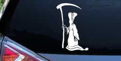 Grim Reaper Car or Truck Window Decal Sticker