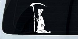Grim Reaper Car or Truck Window Decal Sticker