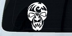 Tribal Skull Mask Car or Truck Window Decal Sticker
