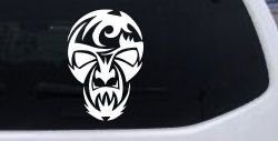 Tribal Skull Mask Car or Truck Window Decal Sticker