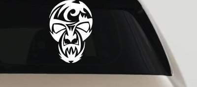 Tribal Skull Mask Car Truck Window Decal Vinyl Sticker Art