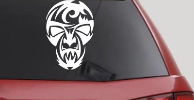 Tribal Skull Mask Car Truck Window Decal Vinyl Sticker Art