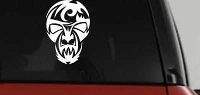 Tribal Skull Mask Car Truck Window Decal Vinyl Sticker Art