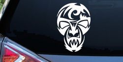 Tribal Skull Mask Car or Truck Window Decal Sticker