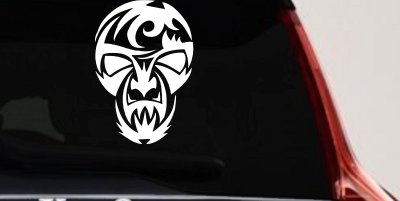 Tribal Skull Mask Car Truck Window Decal Vinyl Sticker Art