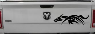 Tribal Dragon Car or Truck Window Decal Sticker (Black)