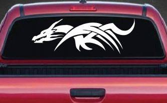 Tribal Dragon Car or Truck Window Decal Sticker