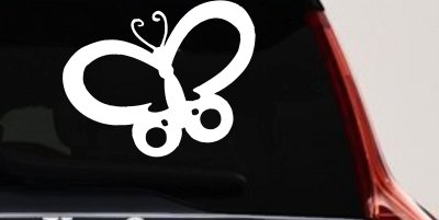 Butterfly Vinyl Decal Sticker for Car Truck Windows Weatherproof
