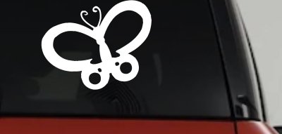 Butterfly Vinyl Decal Sticker for Car Truck Windows Weatherproof