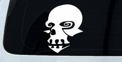 Tribal Skull Mask Car or Truck Window Decal Sticker