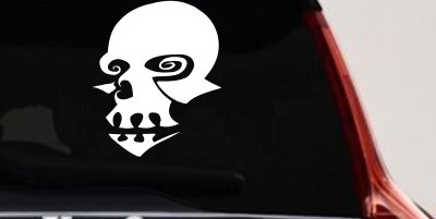 Tribal Skull Mask Decal Car Truck Window Vinyl Sticker