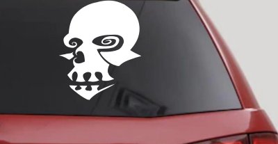 Tribal Skull Mask Decal Car Truck Window Vinyl Sticker