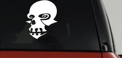Tribal Skull Mask Decal Car Truck Window Vinyl Sticker