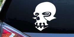 Tribal Skull Mask Car or Truck Window Decal Sticker