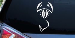 Tribal Scorpion Car or Truck Window Decal Sticker
