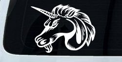 Unicorn Head Car or Truck Window Decal Sticker