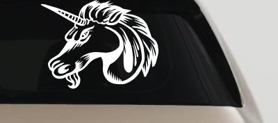 Unicorn Head Decal for Car Truck Window Vinyl Sticker Fun