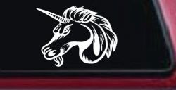 Unicorn Head Car or Truck Window Decal Sticker