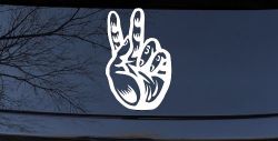 Peace Hand Sign Car or Truck Window Decal Sticker