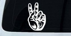 Peace Hand Sign Car or Truck Window Decal Sticker