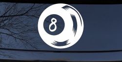 Eight 8 Ball Car or Truck Window Decal Sticker