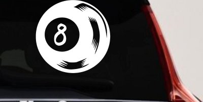 Eight Ball Decal Sticker Car Truck Window Vinyl Graphic Auto Accessory