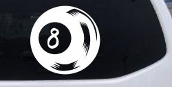 Eight 8 Ball Car or Truck Window Decal Sticker