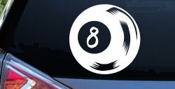 Eight 8 Ball Car or Truck Window Decal Sticker