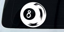 Eight 8 Ball Car or Truck Window Decal Sticker