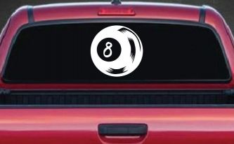 Eight 8 Ball Car or Truck Window Decal Sticker