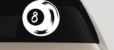 Eight Ball Decal Sticker Car Truck Window Vinyl Graphic Auto Accessory