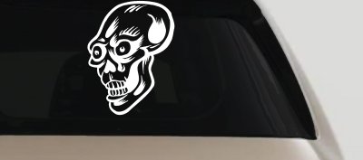 Big Eyed Skull Car Truck Window Decal Sticker Vinyl Art