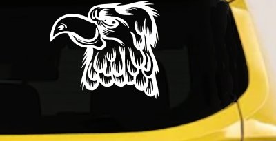 Cartoon Eagle Head Decal Sticker for Car Truck Window Decor Fun Vinyl