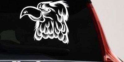 Cartoon Eagle Head Decal Sticker for Car Truck Window Decor Fun Vinyl