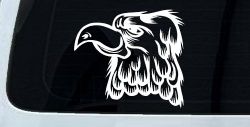 Cartoon Eagle Head Car or Truck Window Decal Sticker