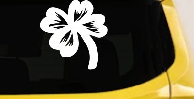 Four Leaf Clover Decal for Car Truck Window Vinyl Sticker Lucky Charm