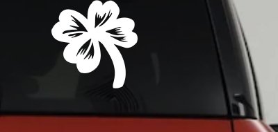Four Leaf Clover Decal for Car Truck Window Vinyl Sticker Lucky Charm