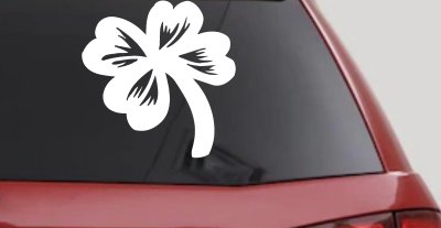 Four Leaf Clover Decal for Car Truck Window Vinyl Sticker Lucky Charm