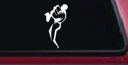 Jazz Man With Saxophone Music Car or Truck Window Decal Sticker