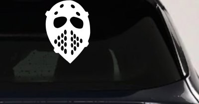 Hockey Mask Decal for Car Truck Window Vinyl Sticker