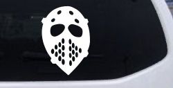 Hockey Mask Sports Car or Truck Window Decal Sticker