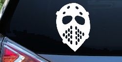 Hockey Mask Sports Car or Truck Window Decal Sticker