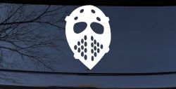 Hockey Mask Sports Car or Truck Window Decal Sticker